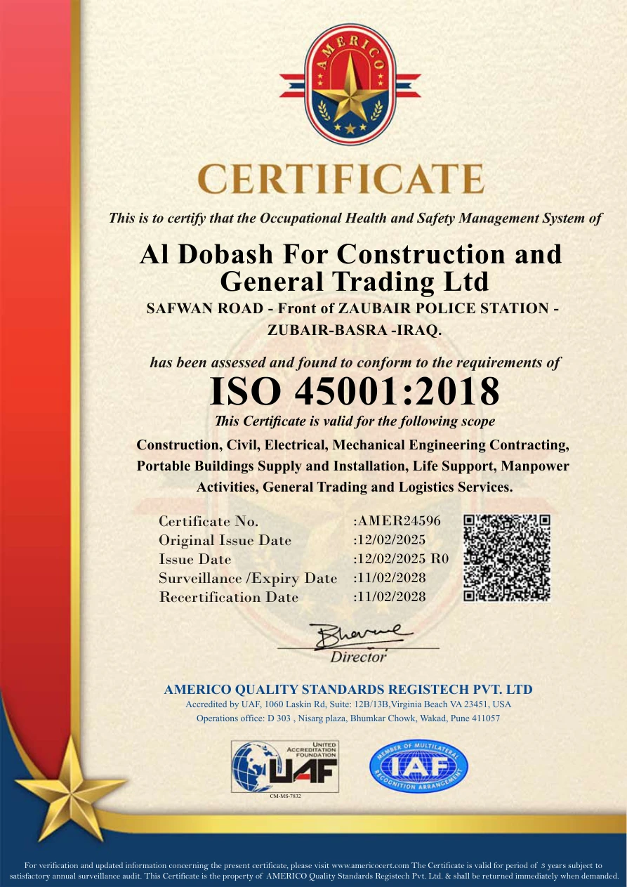 ISO 45001:2018 — AMER24596