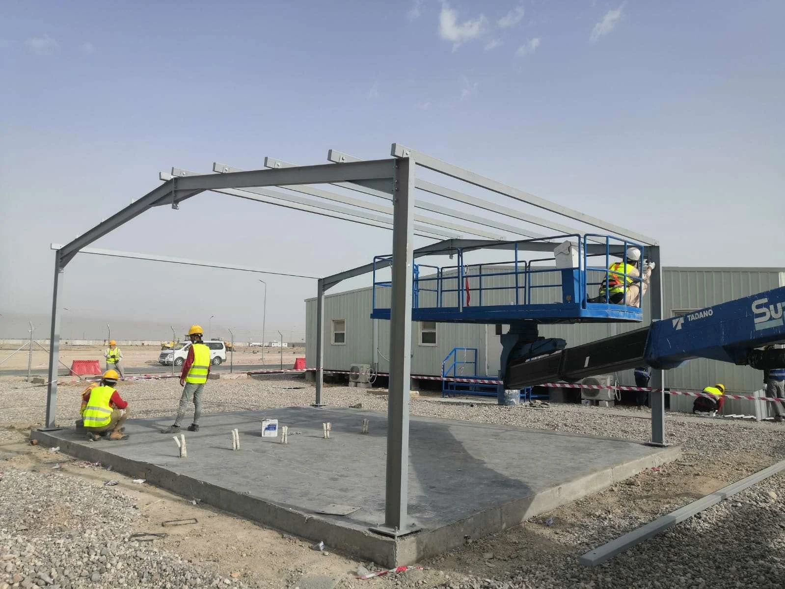 Structural steel erection
