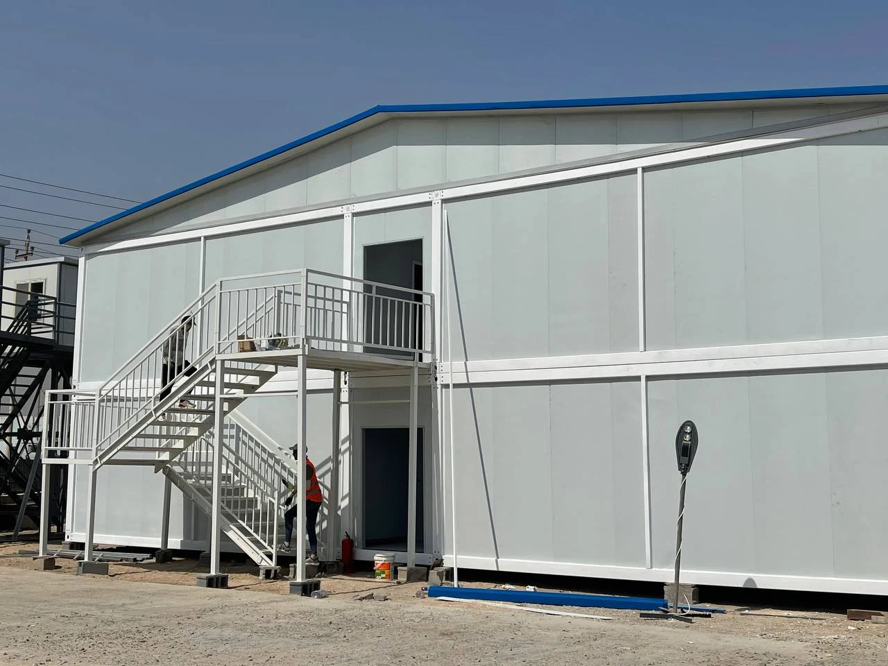 Modular buildings and access stairs